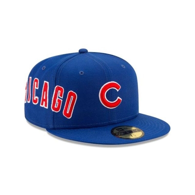 Chicago Cubs Gorra | New Era MLB Slant 59fifty Fitted Cap Mexico - Azules